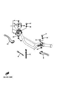 RT100 RT100H Interruptor  manillar&palanc