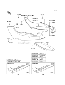 EX500 Крышка боковая / защита цепи