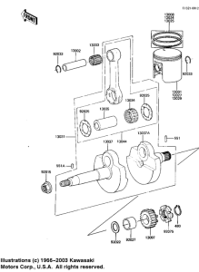 AR50 Crankshaft / piston