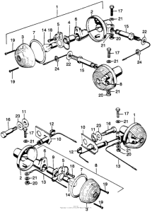 CB350 Задний фонарь
