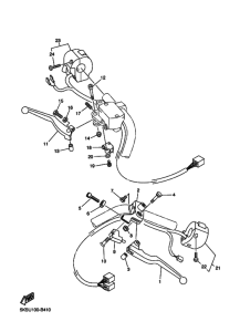 XVS1100ATL XVS1100ATLS Interruptor  manillar&palanc