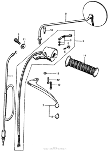 CL450 Left switch + cable ii