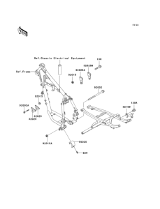KL250 Рама ,крепежные детали