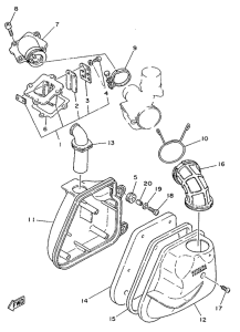 YA50R Впускная система