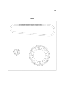 ZX1100 Цепь комплект