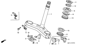 VFR750R Траверса нижняя
