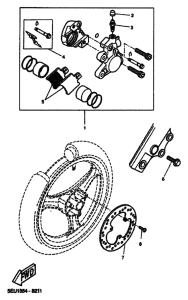 YH50 Передний суппорт