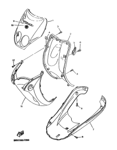 YN50R Escudo de salvapiernas