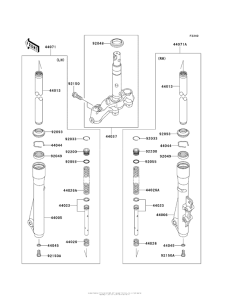 AN112 Передняя вилка