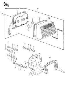 KZ750 Taillight unit ass`y