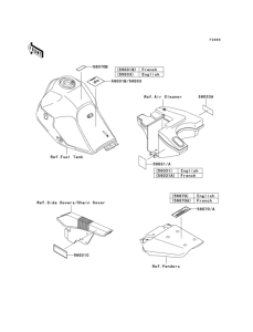 KL650 Лейбл предостережения