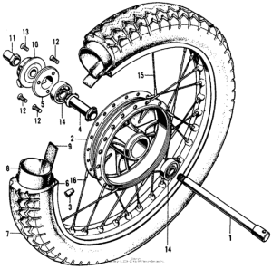 CL450 Переднее колесо