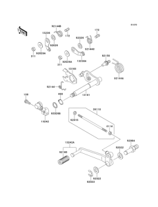ZX1100 Механизм переключения передач