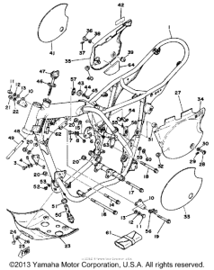 TT500D Frame side cover