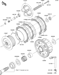 ZR750 Сцепление