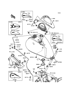 VN900 Топливный бак