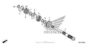 CRF50F Кик стартер