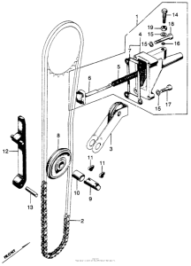 CB350 Натяжитель цепи