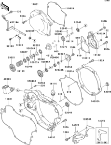 KX125 Engine cover(s)(1 / 2)