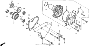 VT1100C2 Vt1100c2water pump 95-97
