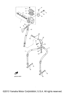 FZR600RE Главный тормозной цилиндр