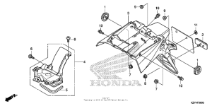 PCX150 Задний бампер