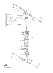 YZ250F Задняя подвеска