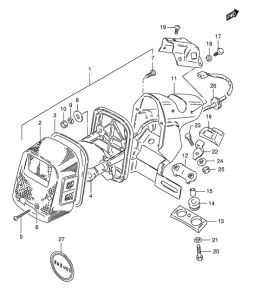 TS125 Задний комбинированный сигнал