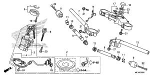 CBR600RR (ABS) Handlebar + top bridge