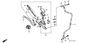 CR80RB Fr. brake master cylinder