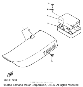 XT250LC Сиденье