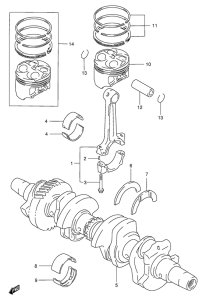 GSF400 Вал коленчатый
