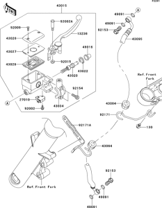 VN900 Главный тормозной цилиндр