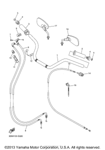 XVS1300CT Троса
