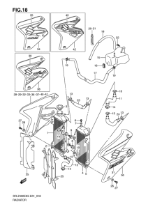 DR-Z400 Радиатор