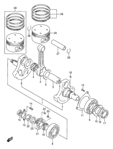 DR650 Вал коленчатый