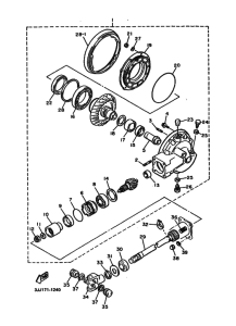 XVZ13TD XVZ13DD Driveshaft