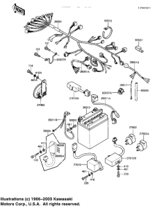 KZ1100 Электрика