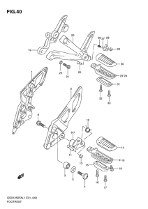 GSX1250 (ABS) Подножки