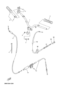 YN50 Steering handle. cable