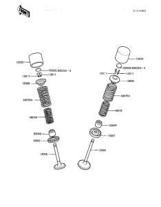 KZ550 Клапана