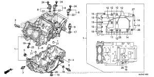 NC700J (DCT) Картер двигателя