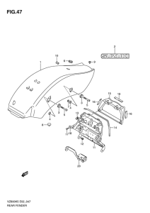 VZ800 Заднее крыло