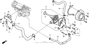 CBR900RR Водяной насос