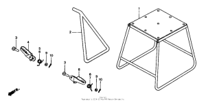 CR500R Подножка