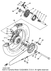 XT225FC Переднее колесо