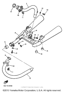 XV500K Выхлопная система