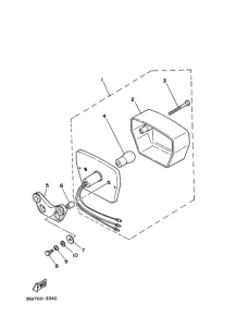 AG200 Габаритный задний фонарь