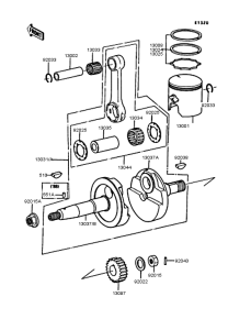 AR80-II Crankshaft / piston