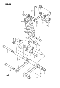 GSX1100 Втулки заднего рычага